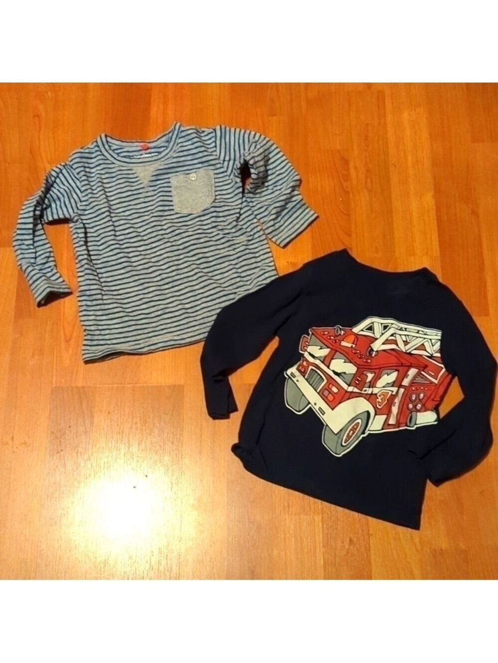 2T Baby Gap Children's Place Toddler Boy Tops Fire Truck Stripes Pre-k